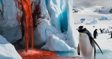 Blood Falls Antarctica - AI photo