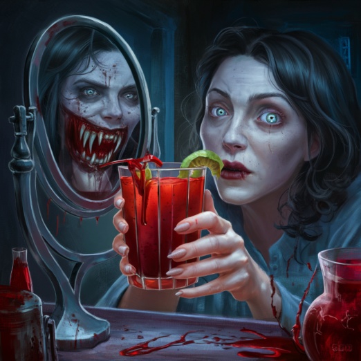Bloody Mary horror images