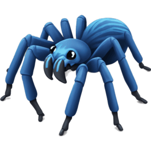 Blue tarantula emoji
