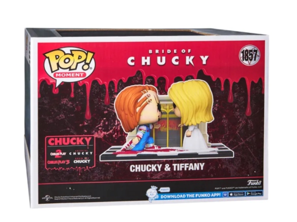 Chucky & Tiffany Movie Moment Funko POP! box