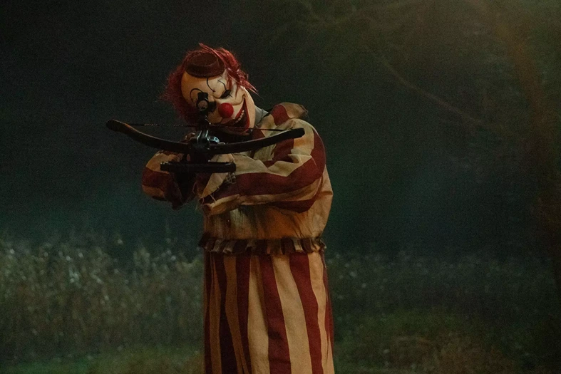 Frendo the Clown from "Clown in a Cornfield" (RLJE Films & Shudder)