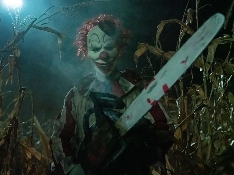 "Clown in a Cornfield" photos (RLJE Films & Shudder)