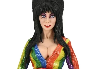 Elvira action figure over the rainbow