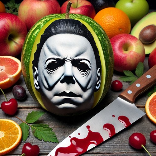 michael myers as a scary fruit