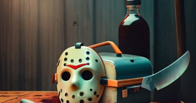 Friday the 13th Lunch Box - cover photo for a review article in Horror World