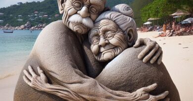 Grandmother and Grandfather Rocks - AI Photo