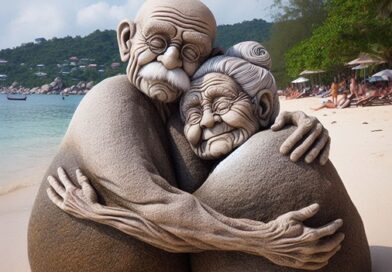 Grandmother and Grandfather Rocks - AI Photo