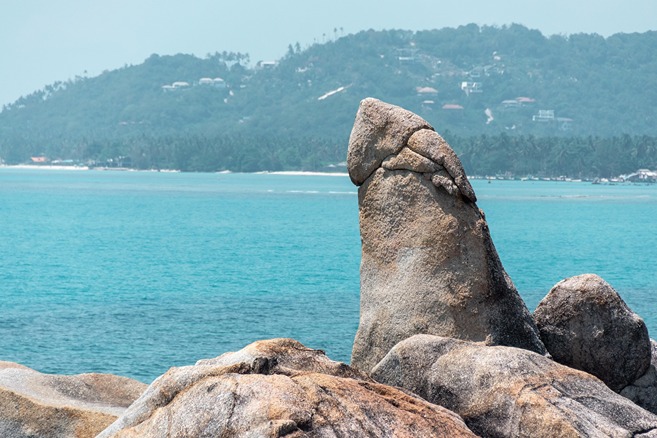 Hin Ta & Hin Yai - Grandmother and Grandfather rocks in Koh Samui, Thailand