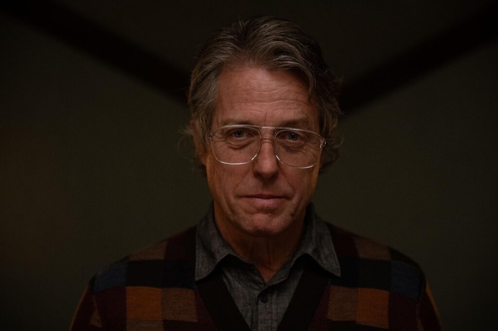 Hugh Grant in "Heretic" (A24)