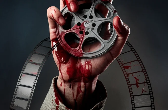 Horror movies about hands - AI photo