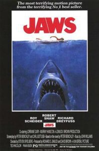Jaws movie poster - Scary Fish