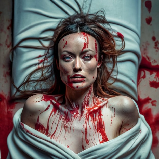 Wild horror filmography? Olivia Wilde (AI Creation)