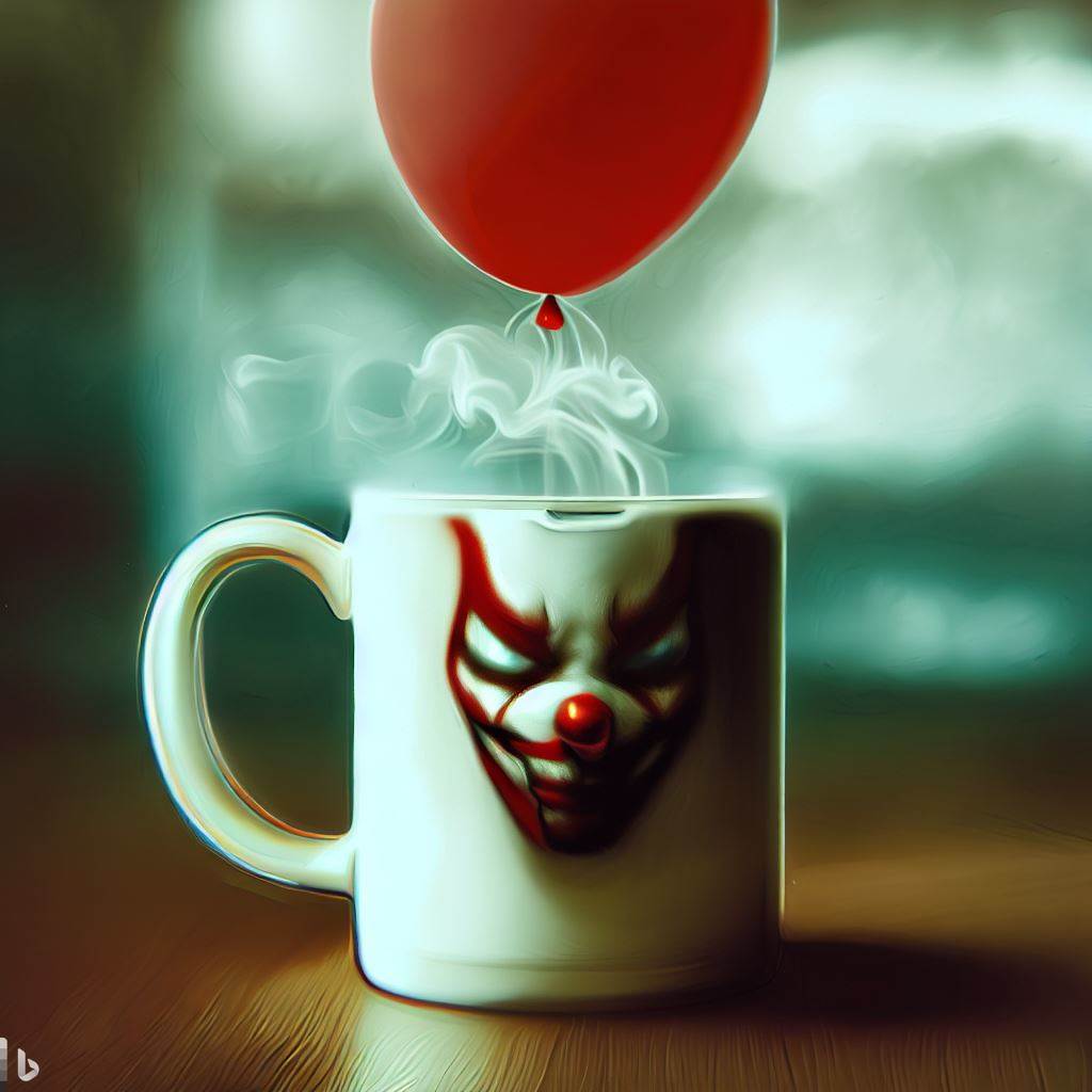 Pennywise IT We All Float Down Here Tim Curry Coffee Mug Cup 20oz Horror