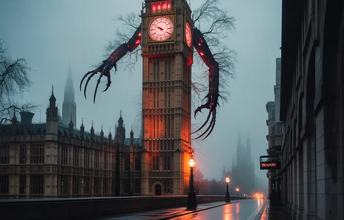 Scary Big Ben photos (AI) (1)