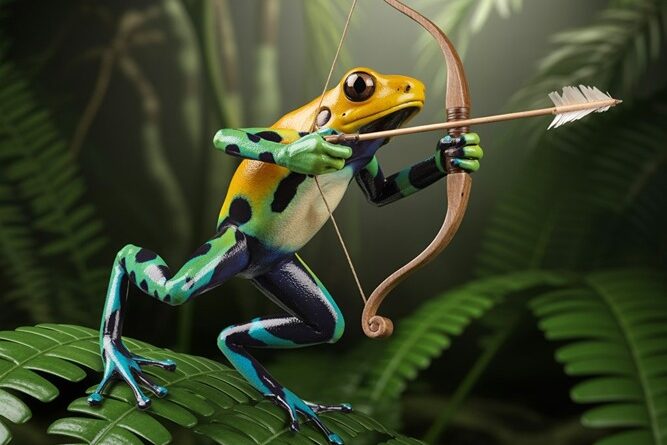Scary Poison Dart Frog (AI) (cover photo)
