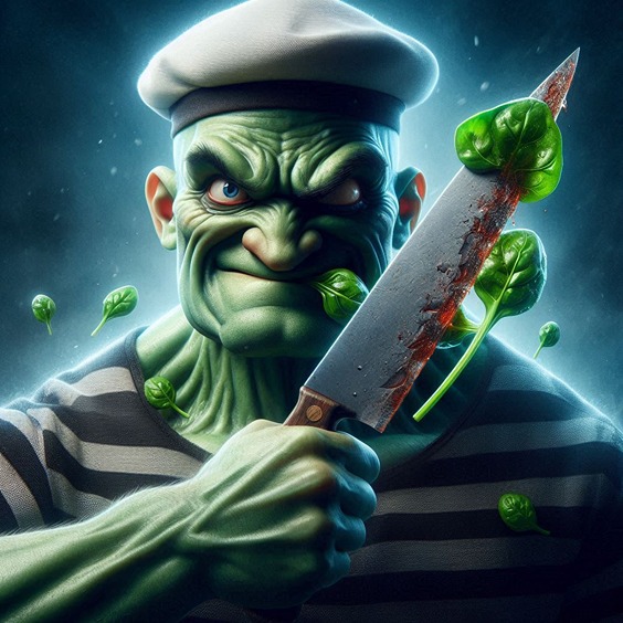 Horror Popeye (AI creation)