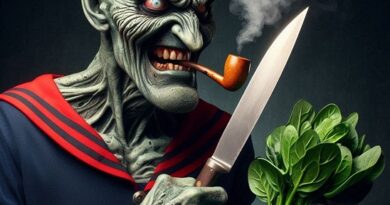 Scary Popeye photos - cover photo (AI creation)