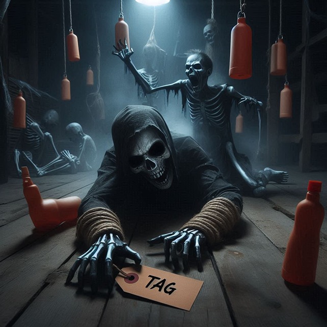 Scary Tag Game (AI photo)