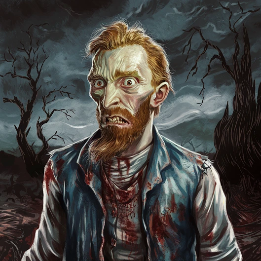 Horror version of Van Gogh (AI)