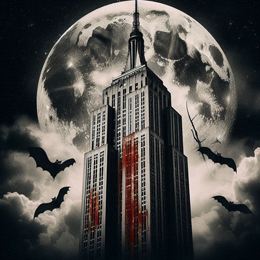 creepy empire state building (AI)