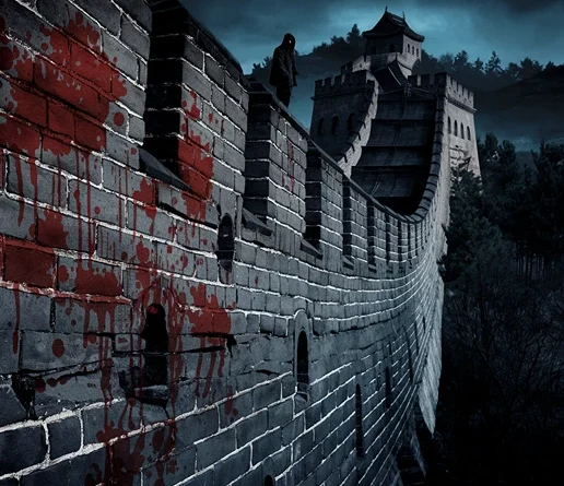 Scary facts about The Great Wall of China - AI photo