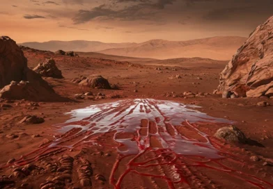 scary facts about mars - red bloody soil (AI)