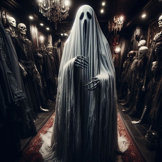 Scary ghost costume (AI)