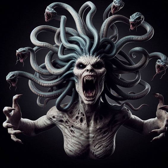horror medusa photo (AI)