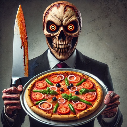 scary pizza delivery (AI)
