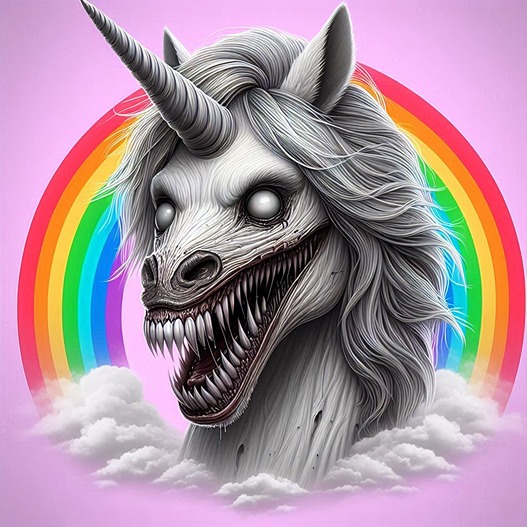 Scary unicorn facts (AI)