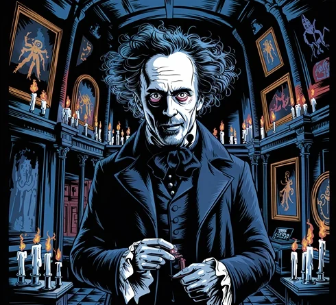 The World of Tim Burton Exhibition concept photo (AI)