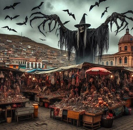 The witches' market in la paz - AI Photo