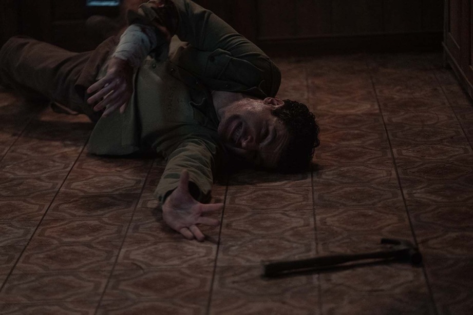 Becoming a warewolf is a slow burner. From "Wolf Man" (Nicola Dove / Universal Pictures)