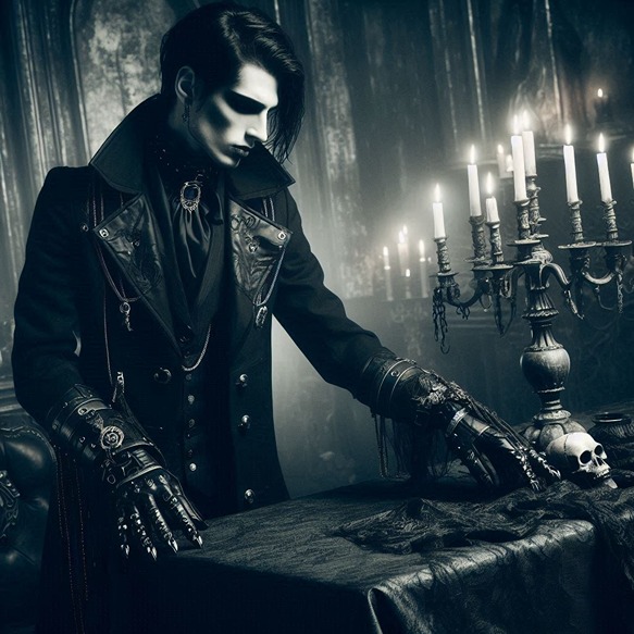 a gothic man style (AI)