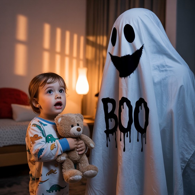 ghost costume for kids (AI)