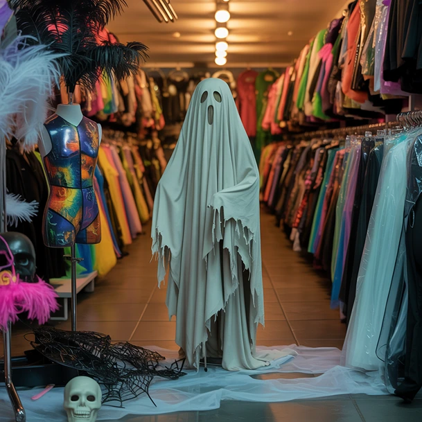 how to buy ghost costumes (AI)