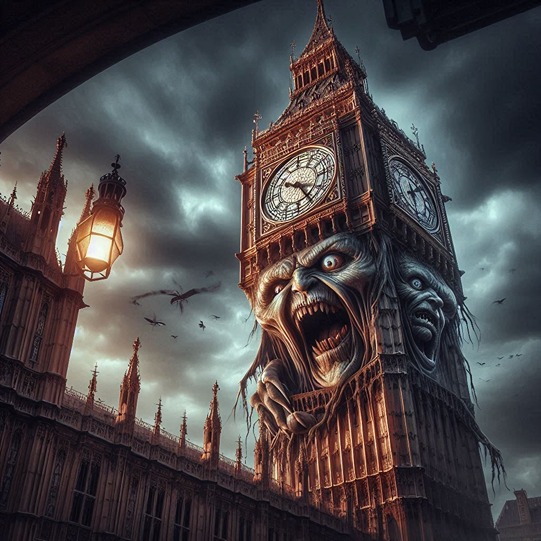 is big ben haunted - AI photo