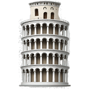 leaning tower of pisa emoji 