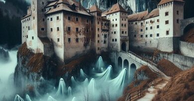 Predjama Castle panoramic view (AI)