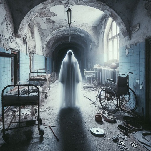 scary abandoned hospitals (AI creation by Horror World)