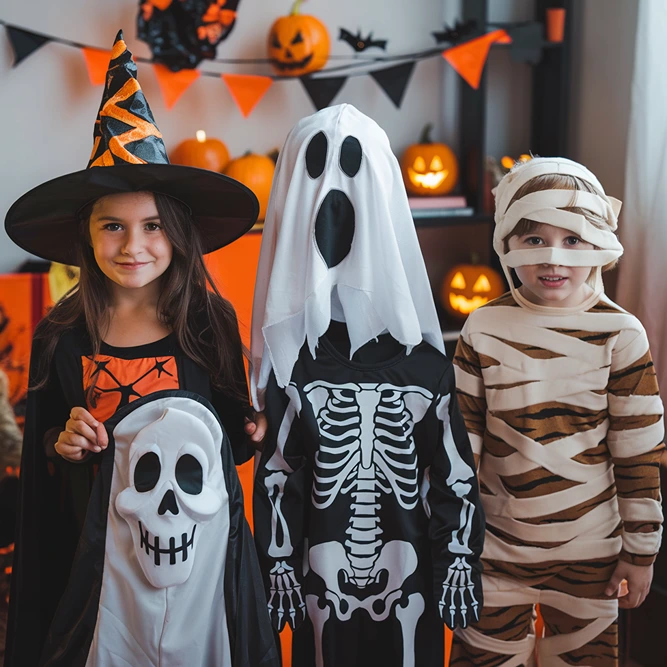 scary halloween costumes for kids (AI)
