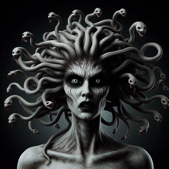 the myth of medusa (AI)